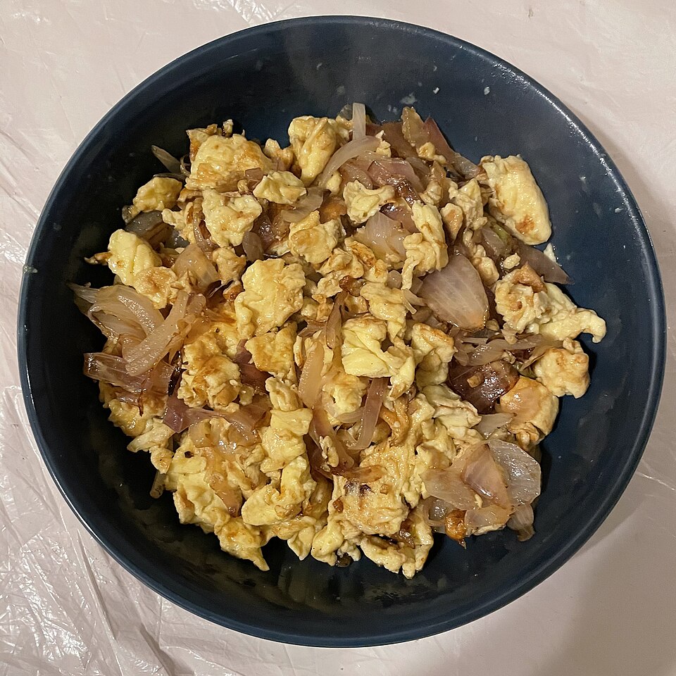 洋葱炒鸡蛋